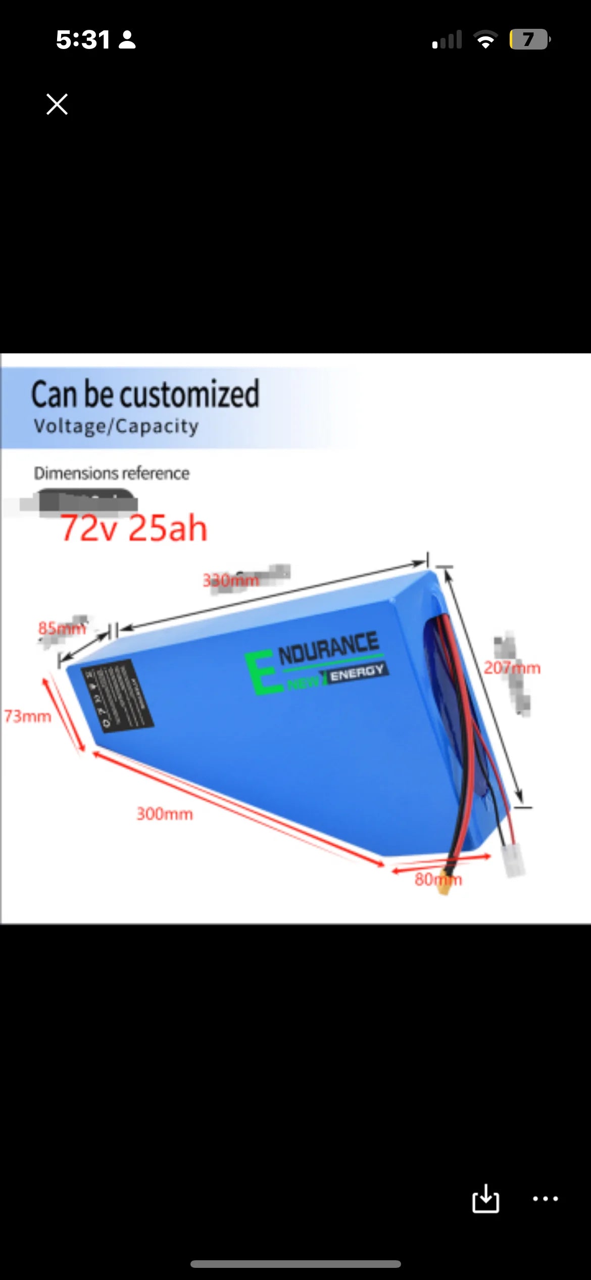 Ghost 72v E-bike Battery